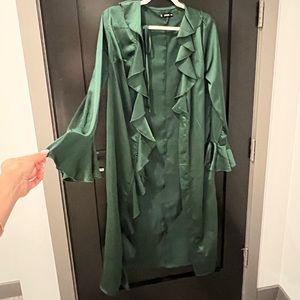 SHEIN Green duster long flowy